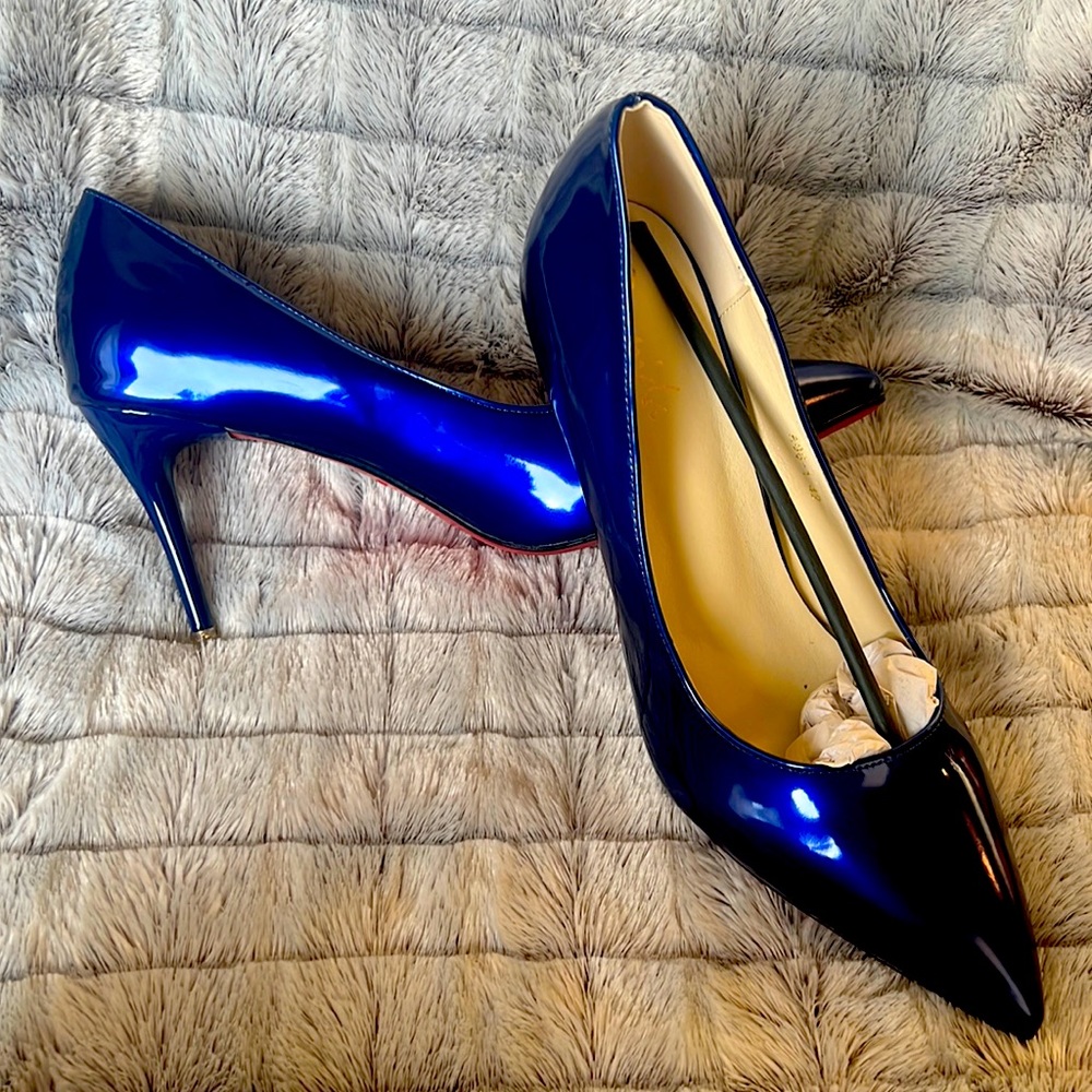Royal Blue Patent pumps